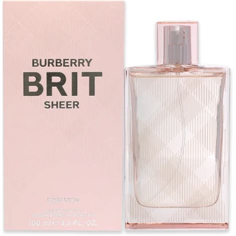 burberry brit eau de toilette 3.3 oz bottle of perfume|burberry brit sheer 100 ml.